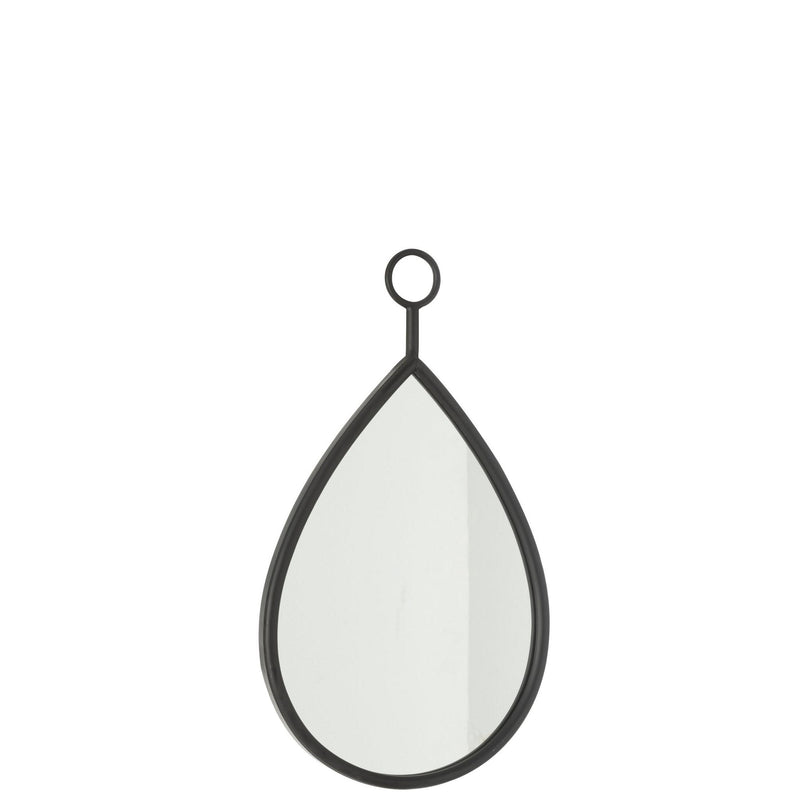 Spiegel Hanging Spiegel Drop Spiegel/MDF Zwart S 2x30.5x53.5 cm-Spiegels-J-Line