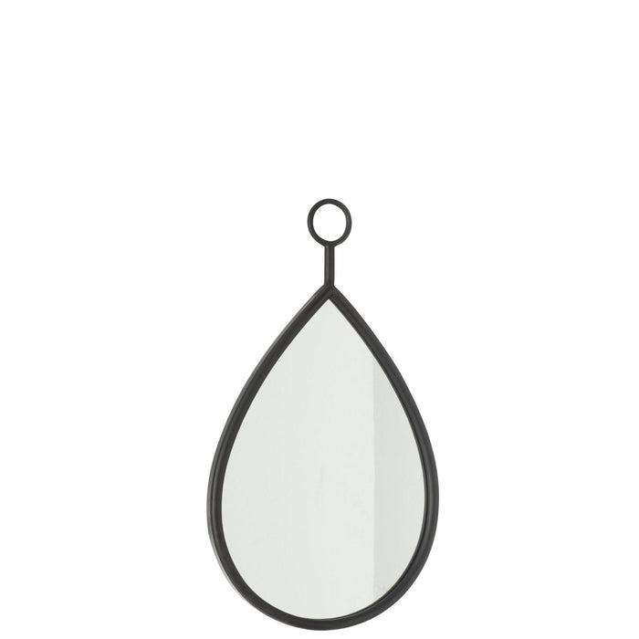 Spiegel Hanging Spiegel Drop Spiegel/MDF Zwart S 2x30.5x53.5 cm-Spiegels-J-Line