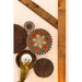 Spiegel Komvorm Gerecycleerd Mirror, Recycled Hout Bruin-Spiegels-J-Line