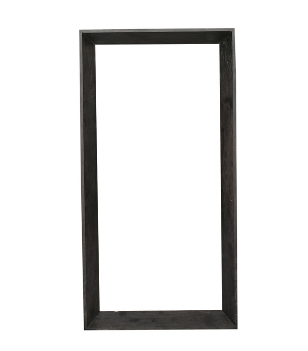 Kyro Black Acacia Wood Rectangular Large Mirror
