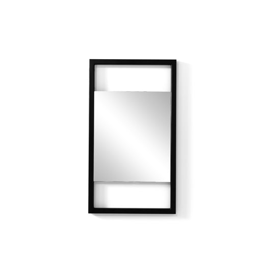 Spiegel LUMA S Rechthoek Zwart Spinder Design 40x2x60 cm-Spiegels-Spinder