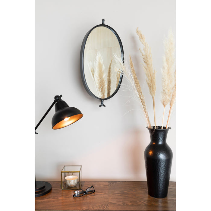 Spiegel Lara Metaal Zwart 48x34 cm-Spiegels-Creating Home