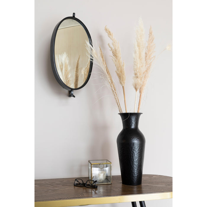 Spiegel Lara Metaal Zwart 48x34 cm-Spiegels-Creating Home
