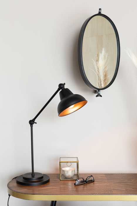 Spiegel Lara Metaal Zwart 48x34 cm-Spiegels-Creating Home