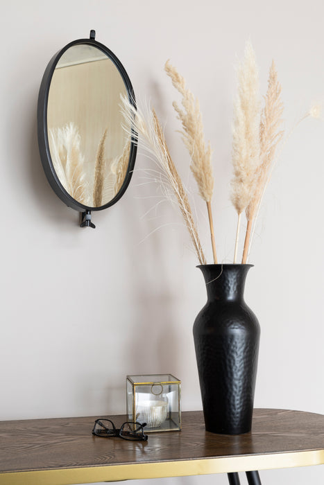 Spiegel Lara Metaal Zwart 48x34 cm-Spiegels-Creating Home