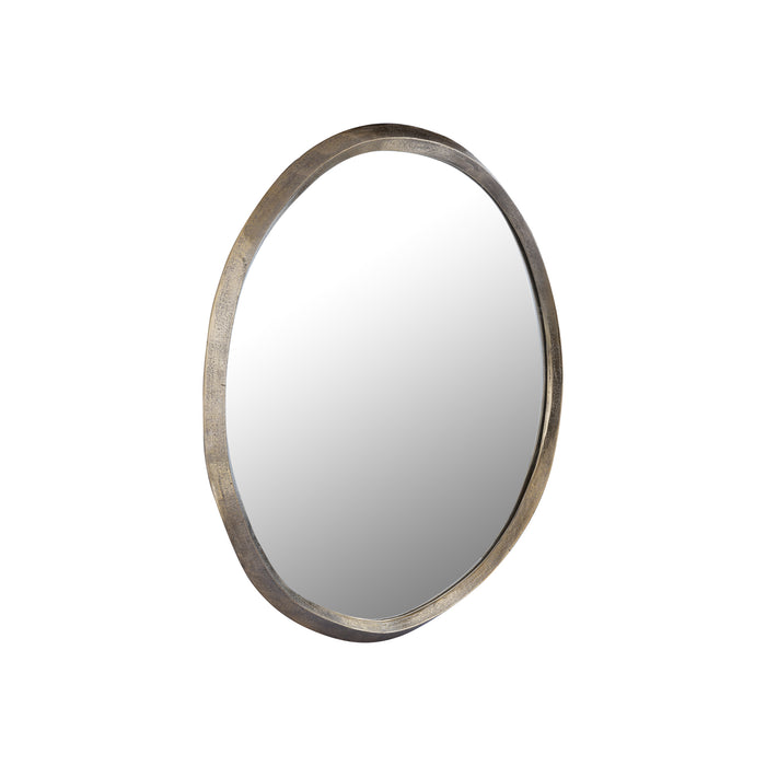 Mirrors Limera Brass Aluminum Round Mirror Irregular Border S