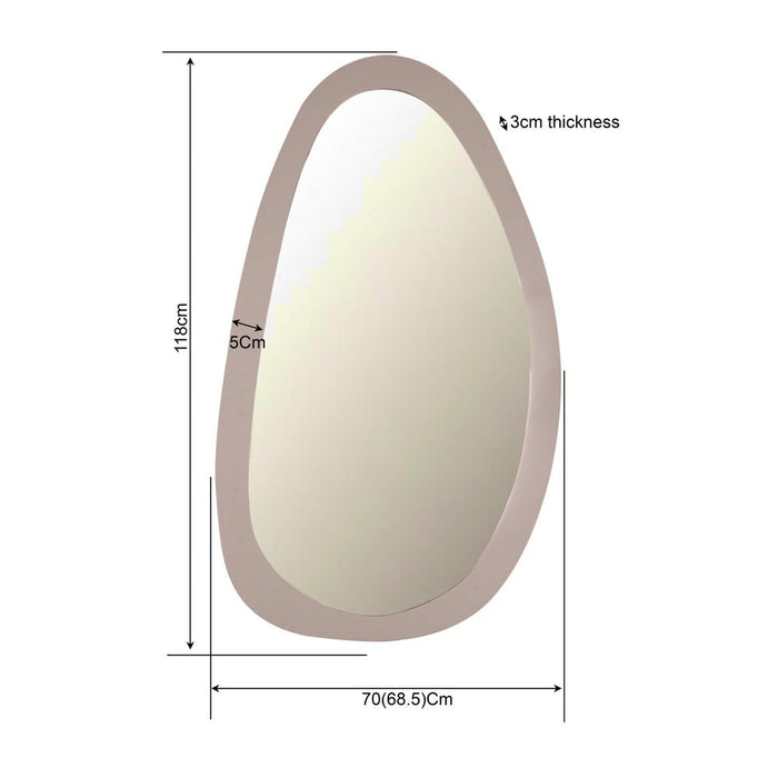 Spiegel Lou - 70 cm - Zand-Spiegels-Starfurn