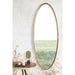 Spiegel Matz Oval L Antique Brass Metaal Bronze 60x160 cm-Spiegels-Creating Home