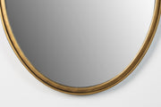Spiegel Matz Oval L Antique Brass Metaal Bronze 60x160 cm-Spiegels-Creating Home