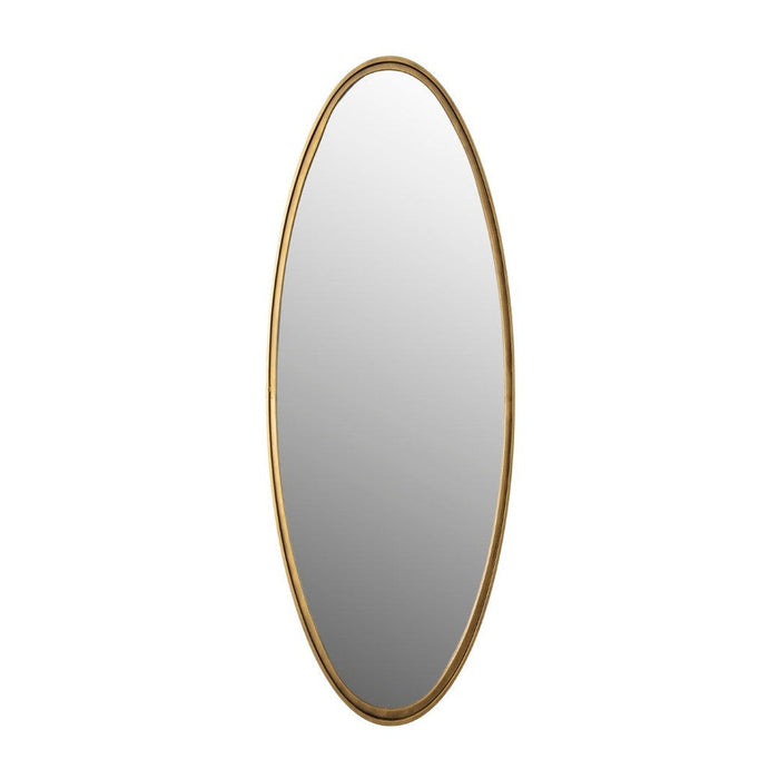 Spiegel Matz Oval L Antique Brass Metaal Bronze 60x160 cm-Spiegels-Creating Home