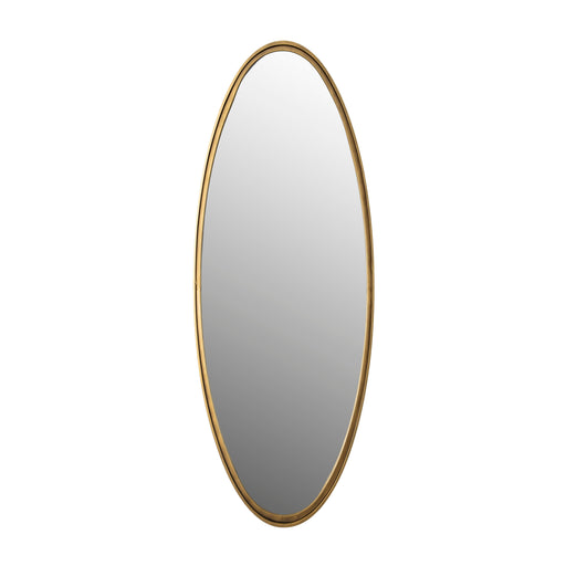 Spiegel Matz Oval L Antique Brass Metaal Bronze 60x160 cm-Spiegels-Creating Home