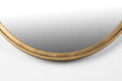 Spiegel Matz Oval M Antique Brass Metaal Bronze 60x80 cm-Spiegels-Creating Home