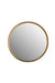 Spiegel Matz Rond Antique Brass Metaal Bronze Ø60x2.7 cm-Spiegels-Creating Home