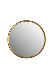 Spiegel Matz Rond Antique Brass Metaal Bronze Ø60x2.7 cm-Spiegels-Creating Home