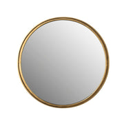 Spiegel Matz Rond Antique Brass Metaal Bronze Ø60x2.7 cm-Spiegels-Creating Home