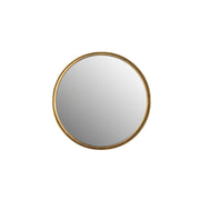 Spiegel Matz Rond Antique Brass Metaal Bronze Ø60x2.7 cm-Spiegels-Creating Home