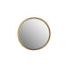 Spiegel Matz Rond Antique Brass Metaal Bronze Ø60x2.7 cm-Spiegels-Creating Home