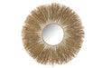 Spiegel Melissa Straw Naturel/Wit Groot 2.5x101x101 cm-Spiegels-J-Line