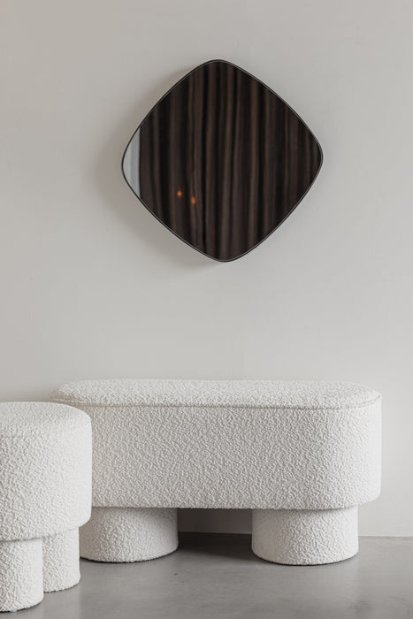 Spiegel Mila Metaal Zwart 50x50 cm-Spiegels-Creating Home