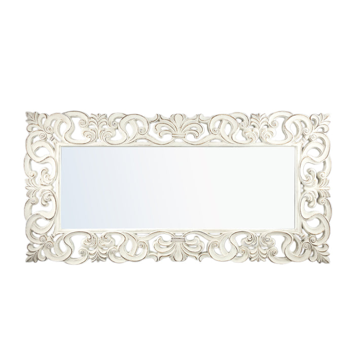 Mirrors Morrigan White Poly Classical Mirror Rectangular