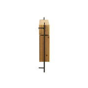 Spiegel Muur Kapstok Met Spiegel Tina Hout/Ijzer Zwart/Naturel 20-Spiegels-J-Line