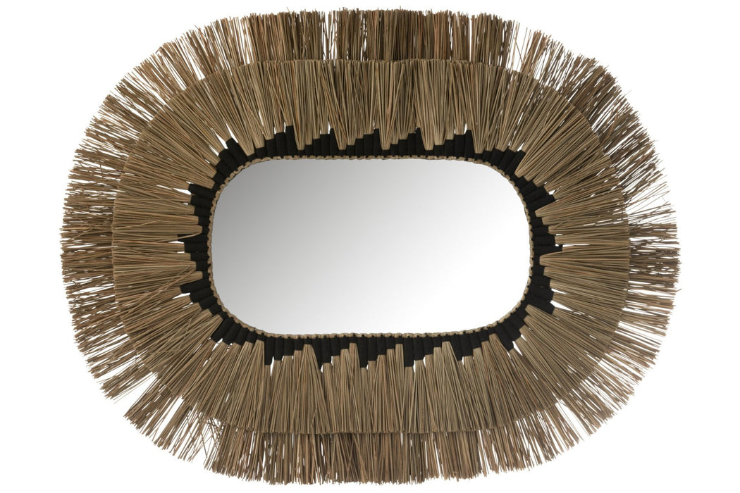 Spiegel Naturel Glas Ovaal 4x115x90 cm-Spiegels-J-Line