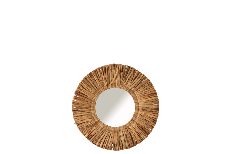 Spiegel Naturel Glas Rond 64 cm 64x64x4 cm-Spiegels-J-Line
