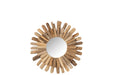 Spiegel Naturel Mdf Rond 52 cm 52x52x5 cm-Spiegels-J-Line