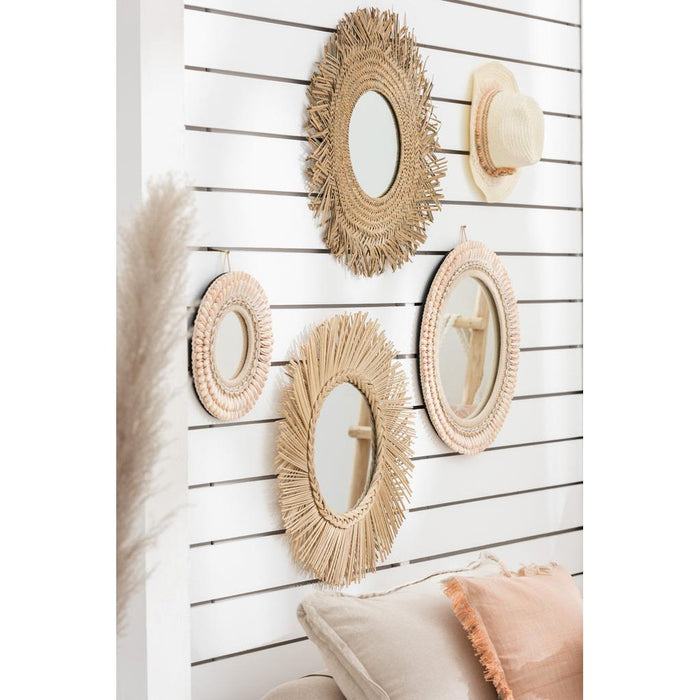 Spiegel Naturel Mirror 60 cm 60x60x5 cm-Spiegels-J-Line