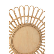 Spiegel Naturel Rotan Rond 60 cm 60x60x3 cm-Spiegels-J-Line