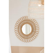 Spiegel Naturel Rotan Rond 60 cm 60x60x3 cm-Spiegels-J-Line