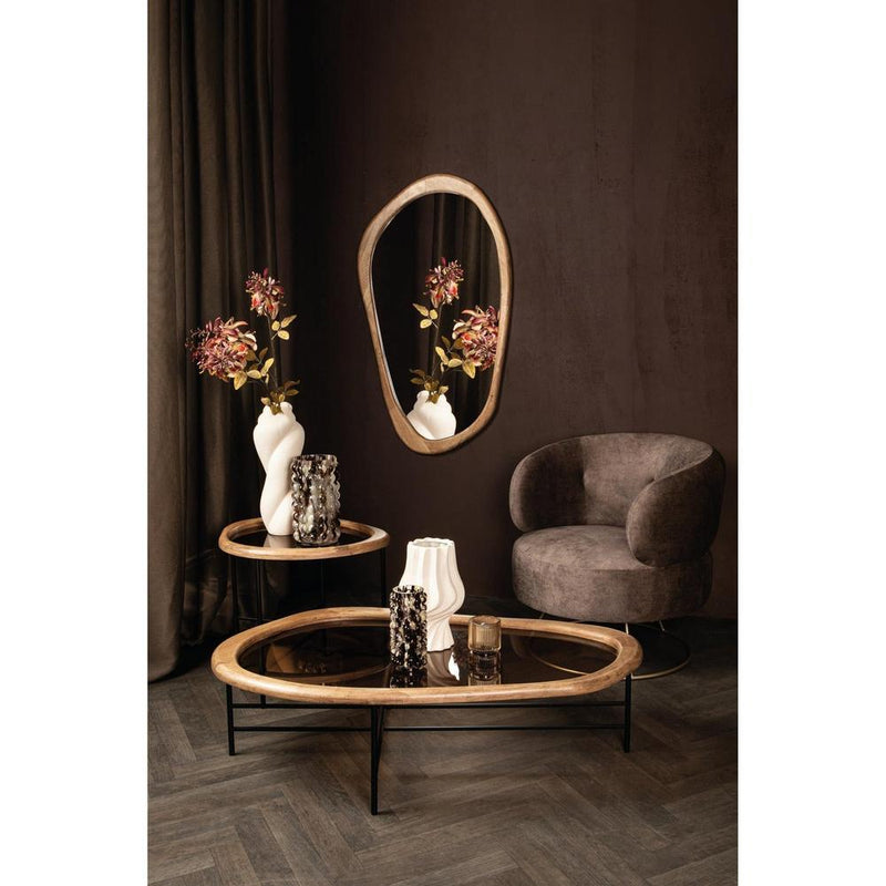 Spiegel Neelix Rubberhout Beige 120 cm-Spiegels-PTMD