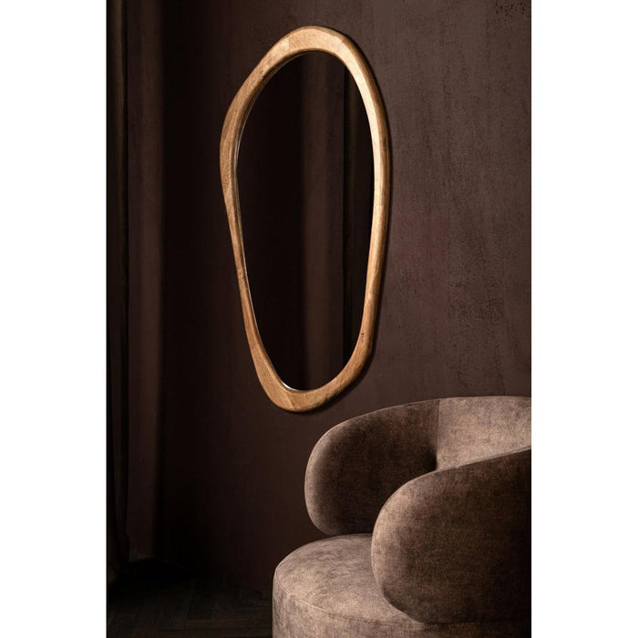 Spiegel Neelix Rubberhout Beige 120 cm-Spiegels-PTMD