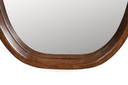 Spiegel Nyko L Rubber hout Beige 120x40 cm-Spiegels-Creating Home