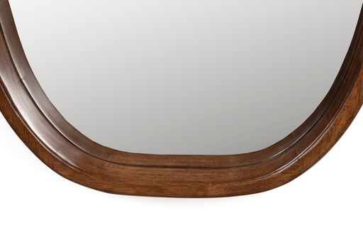 Spiegel Nyko L Rubber hout Beige 120x40 cm-Spiegels-Creating Home