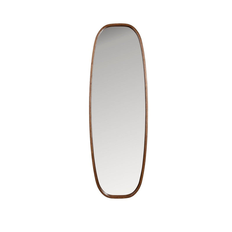 Spiegel Nyko L Rubber hout Beige 120x40 cm-Spiegels-Creating Home