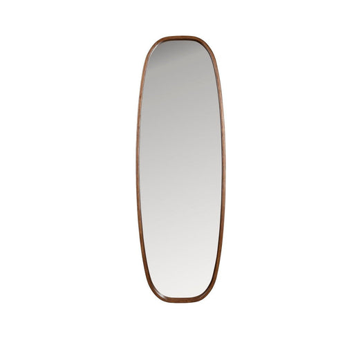 Spiegel Nyko L Rubber hout Beige 120x40 cm-Spiegels-Creating Home