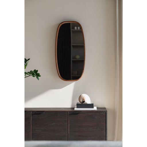 Spiegel Nyko M Rubber hout Beige 80x40 cm-Spiegels-Creating Home