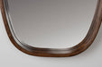 Spiegel Nyko M Rubber hout Beige 80x40 cm-Spiegels-Creating Home