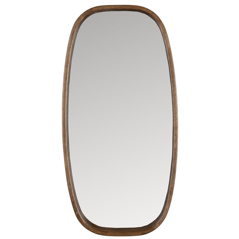 Spiegel Nyko M Rubber hout Beige 80x40 cm-Spiegels-Creating Home