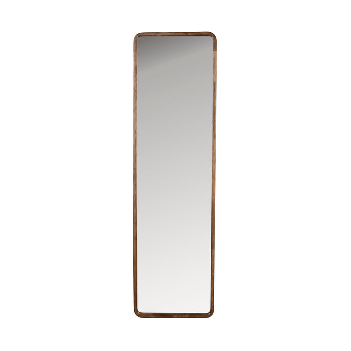 Spiegel Nyko Rectangle L Rubber hout Beige 120x34 cm-Spiegels-Creating Home