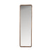 Spiegel Nyko Rectangle L Rubber hout Beige 120x34 cm-Spiegels-Creating Home