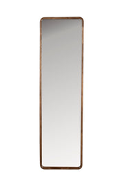 Spiegel Nyko Rectangle L Rubber hout Beige 120x34 cm-Spiegels-Creating Home