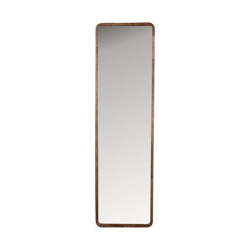 Spiegel Nyko Rectangle L Rubber hout Beige 120x34 cm-Spiegels-Creating Home