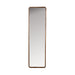 Spiegel Nyko Rectangle L Rubber hout Beige 120x34 cm-Spiegels-Creating Home