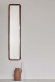 Spiegel Nyko Rectangle M Rubberhout Beige 120x26 cm-Spiegels-Creating Home