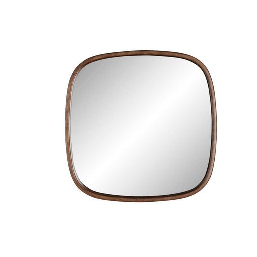Spiegel Nyko Square Rubber hout Beige 50x50 cm-Spiegels-Creating Home