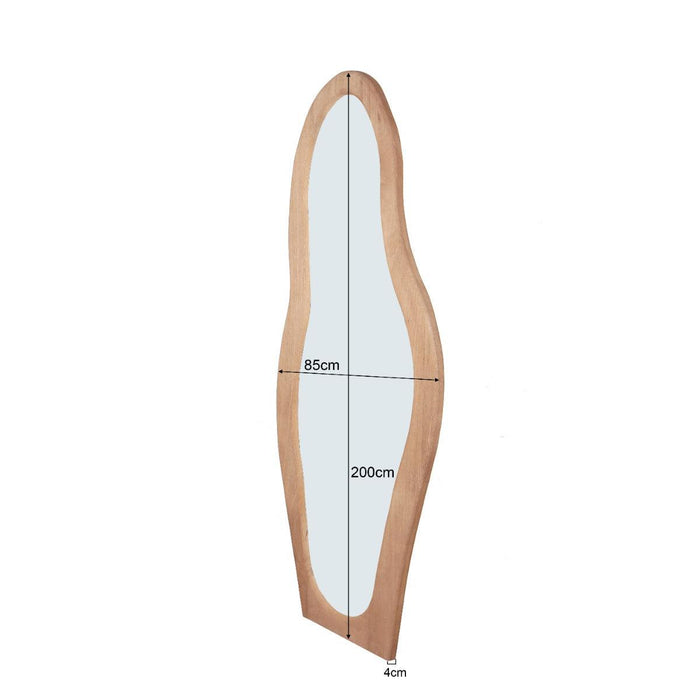 Spiegel Olivia Almond Bruin 200 cm 85x4x200 cm-Spiegels-Livingfurn