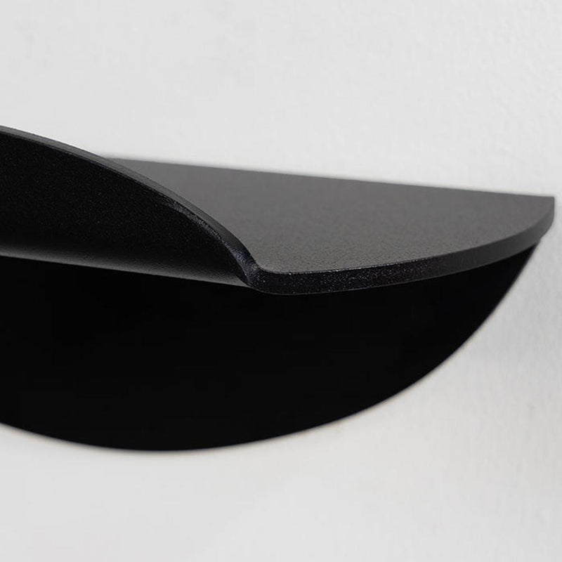Spiegel Pipa bottom Zwart Spinder Design 34x10x10 cm-Wandplanken-Spinder