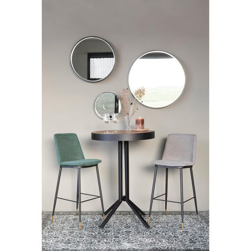 Spiegel Raj Large Metaal Zwart Ø75x7.5 cm-Spiegels-Creating Home